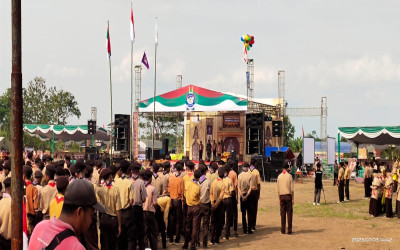 Jambore dan Raimuna ke XXI Ponpes Al-Rosyid resmi dibuka oleh Dandim 0813 Bojonegoro
